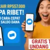 Dapat Rp557.000 dari Aplikasi Ini! Cara Cepat Tarik Saldo DANA Gratis Tanpa Undang Teman