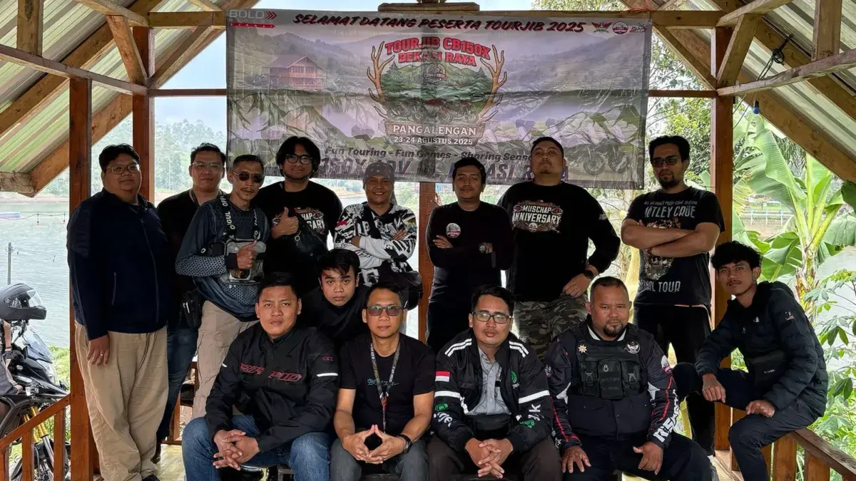 CBX150 Bekasi Raya Gelar Touring Wajib dan Sunmori ke Pangalengan Bandung