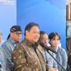 Menteri Koordinator Bidang Perekonomian RI, Airlangga Hartarto saat membuka Rakernas APINDO ke-34