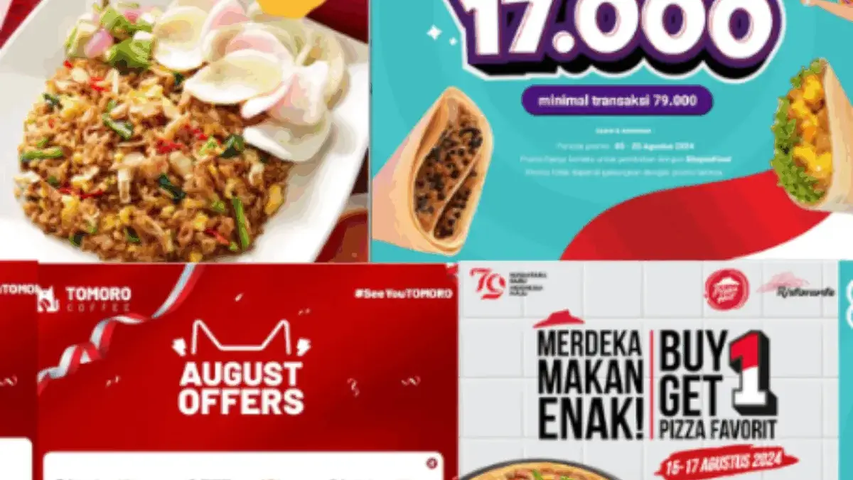 Ini Daftar Deretan Promo Spesial HUT RI dari Makanan, Fashion, hingga Kecantikan, Diskon 17-an! Ini Daftar Deretan Promo Spesial HUT RI dari Makanan, Fashion, hingga Kecantikan, Diskon 17-an!