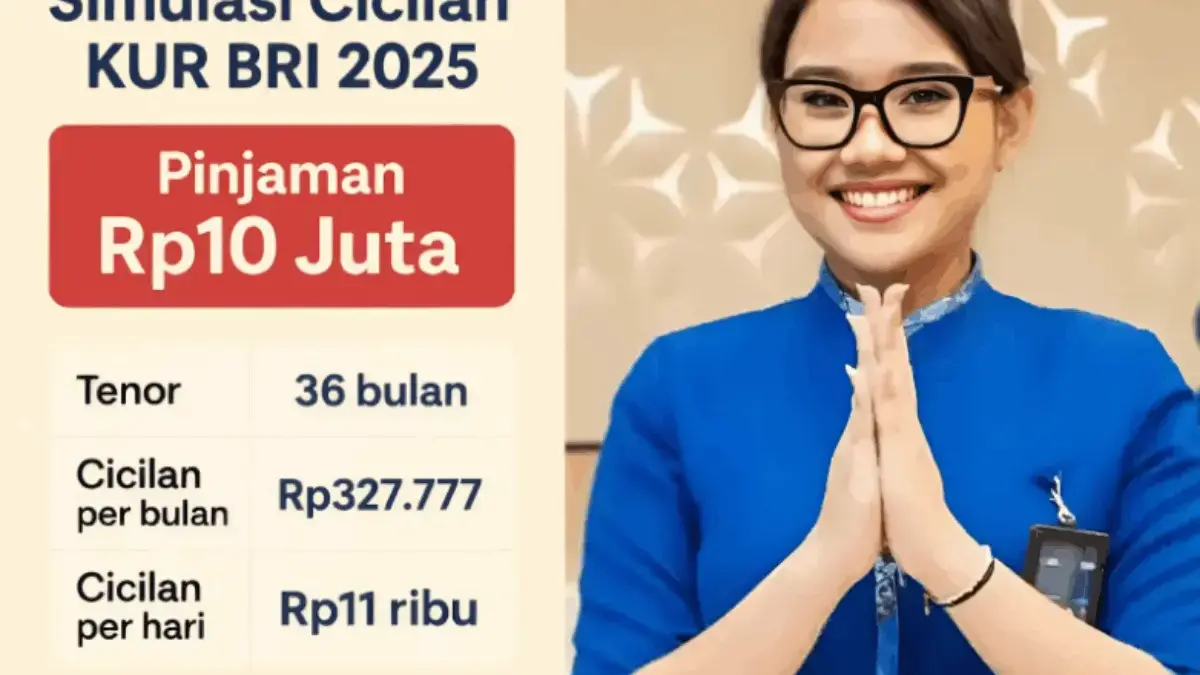 Pinjam Rp10 Juta di KUR BRI 2025, Bayarnya Cuma Rp11 Ribu