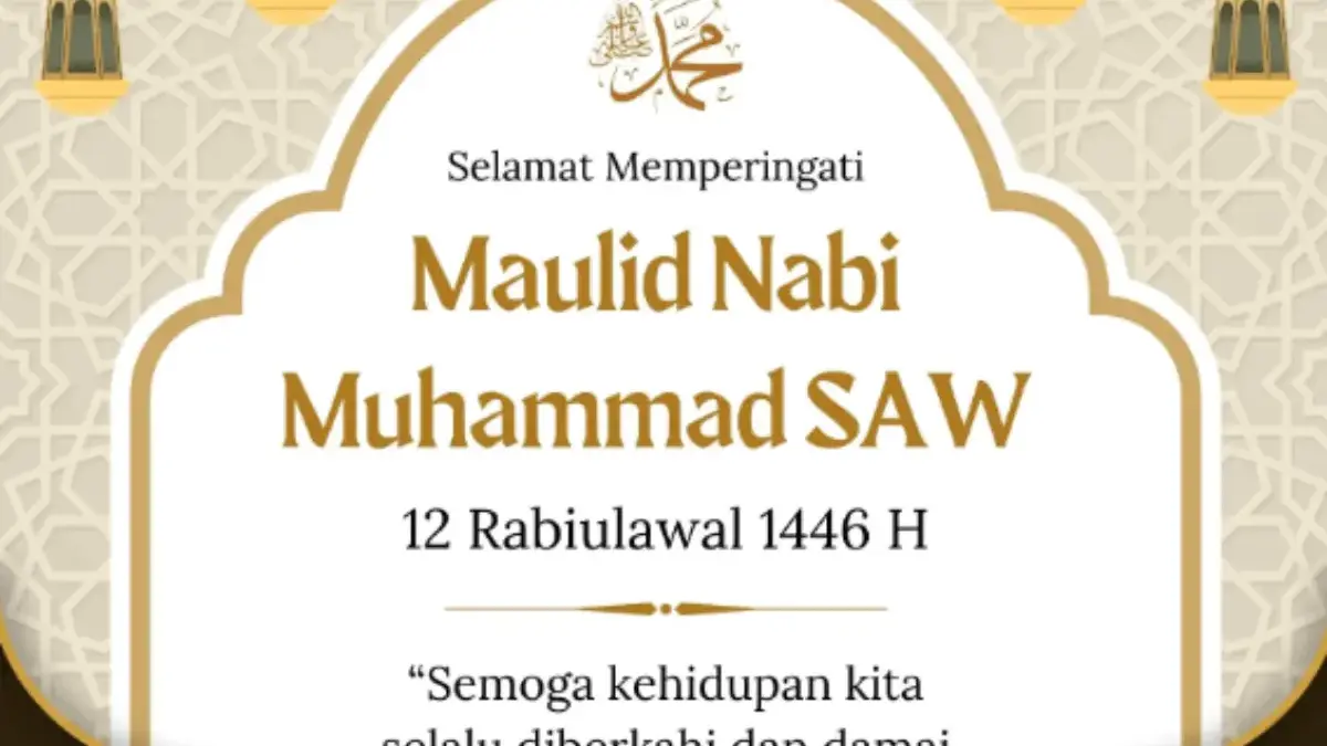 Link Download Poster Maulid Nabi 2025 Gratis dan Siap Pakai, Cocok untuk Masjid, Sekolah, dan Media Sosial