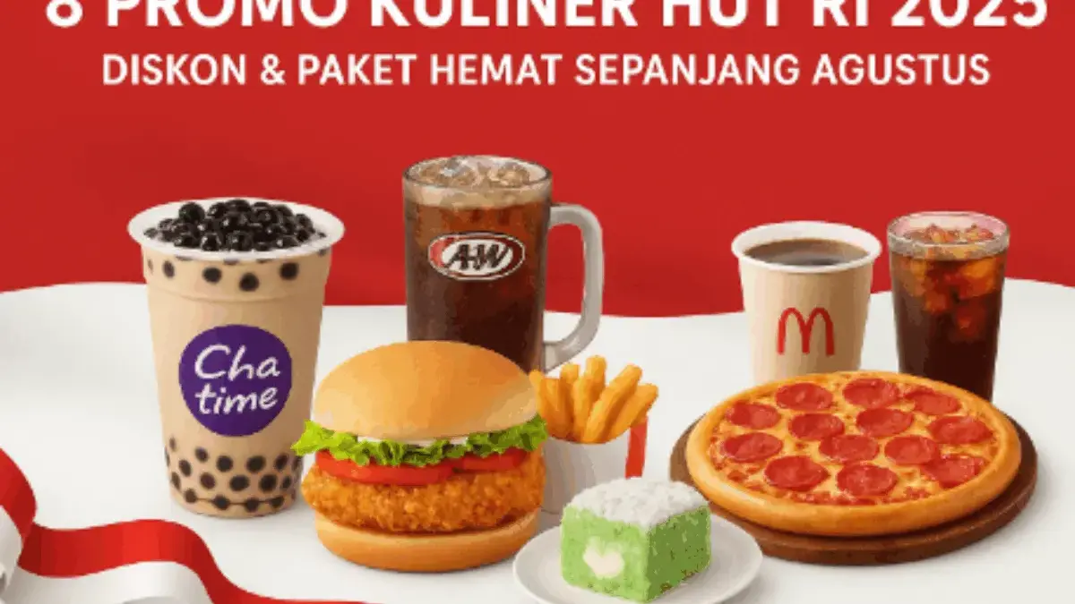 8 Promo Makanan Murah HUT RI 2025, Mulai dari Rp 17 Ribuan Sepanjang Agustus