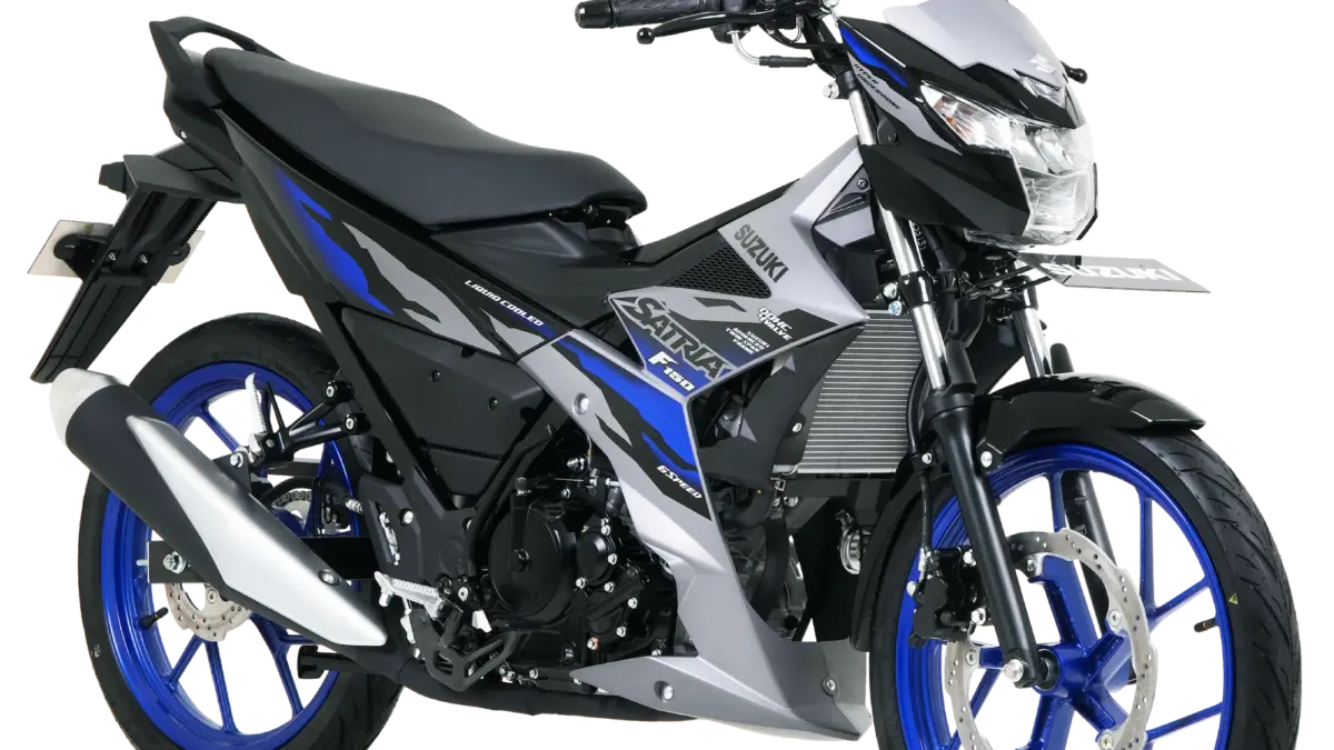 All New Suzuki Satria F150 FI MET. MAT FIBROIN GRAY – TITAN BLACK.