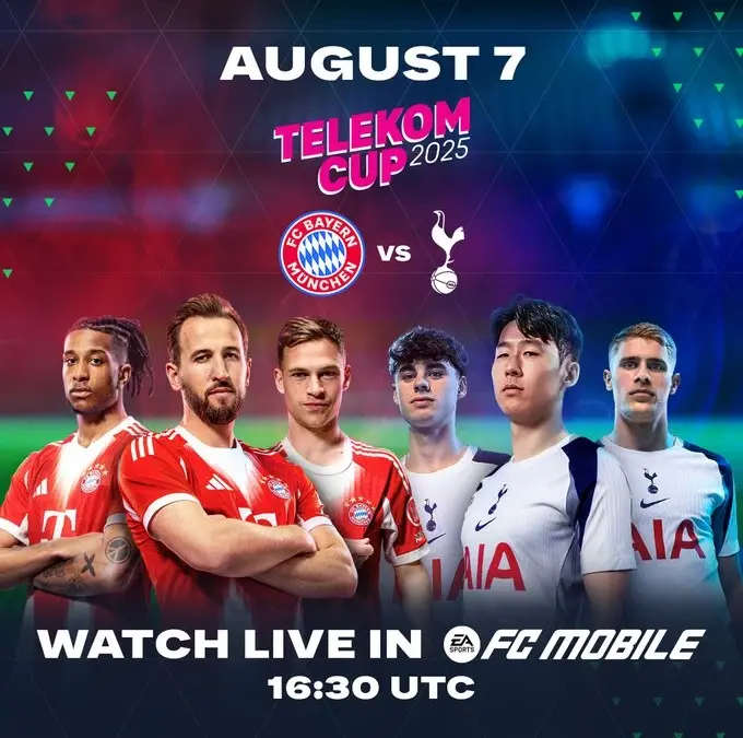 Cara Nonton Bayern Munchen vs Tottenham di FC Mobile Cepat dan Mudah, Bisa Dapat 300 Gem Gratis Pengumuman Bayern vs Tottenham bisa ditonton di EA FC Mobile.