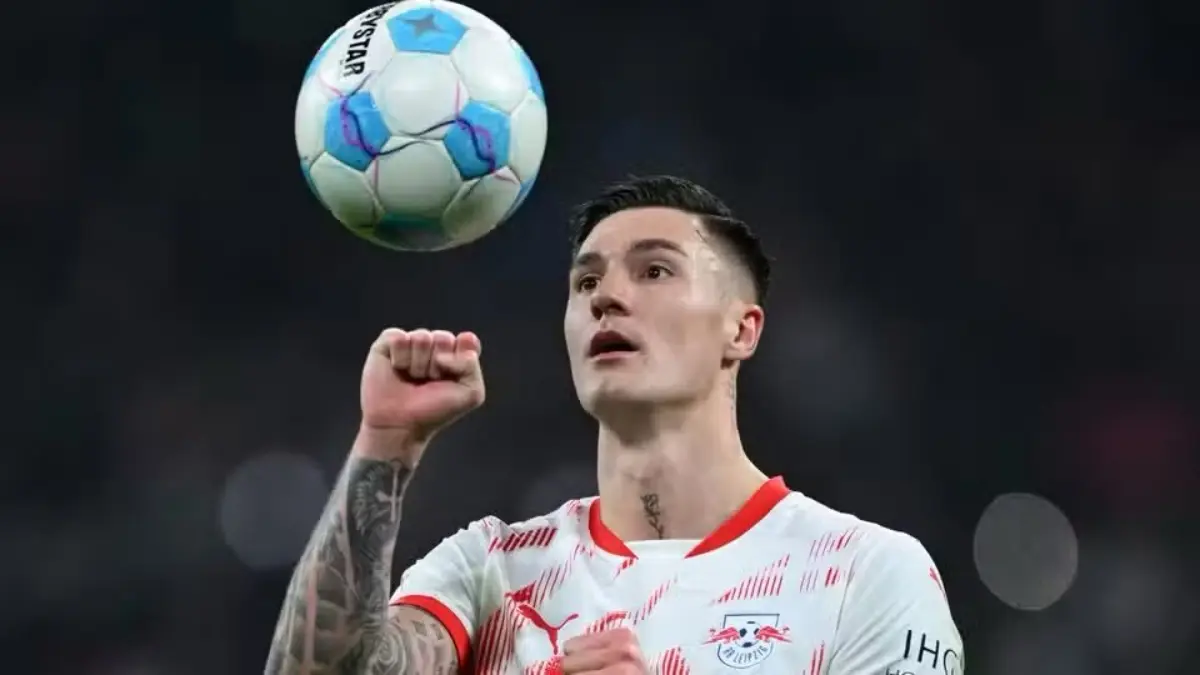 Coba Pukul Mundur MU, Newcastle Naikan Tawaran buat Benjamin Sesko Striker RB Leipzig, Benjamin Sesko, masih diincar Newcastle dan MU.