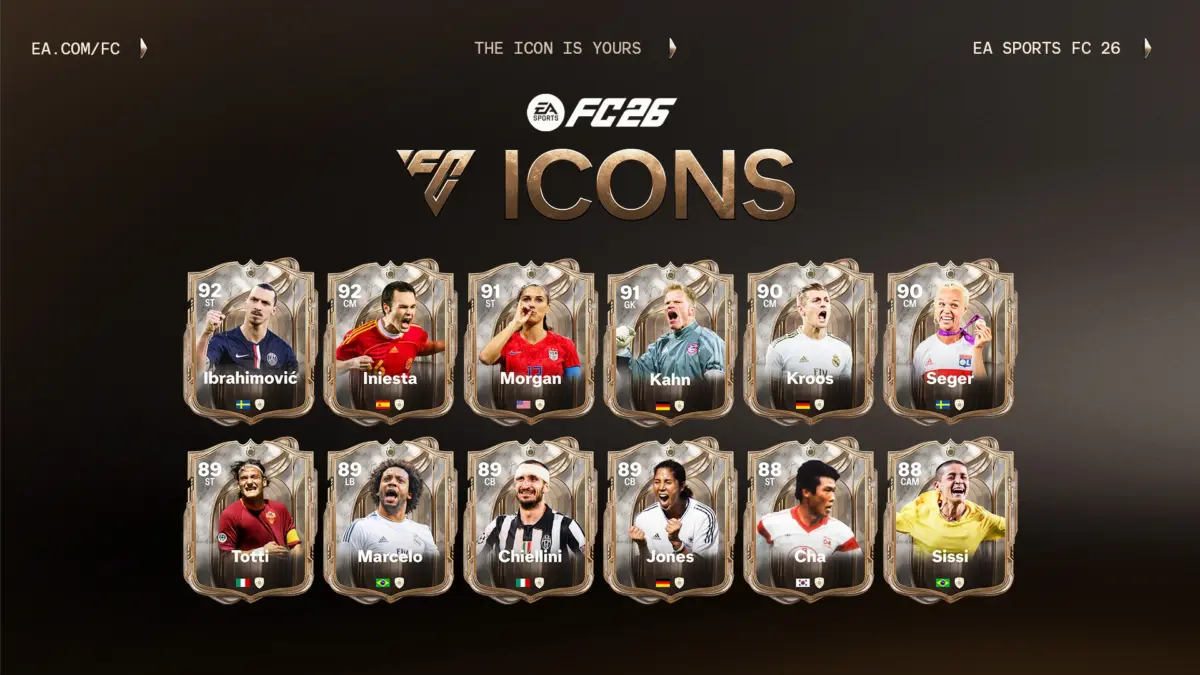 Icons EA FC 26 Terbaru Resmi Diumumkan, Marcelo hingga Iniesta Susul Zlatan Ibrahimovic Daftar Icons EA FC 26 Terbaru.