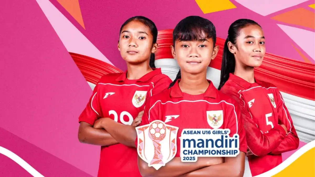 Daftar Tim Lolos dan Jadwal Semifinal Piala AFF Putri U-16: Timnas Indonesia vs Australia! Poster Live Streaming AFF U16 Girls Championship 2025.