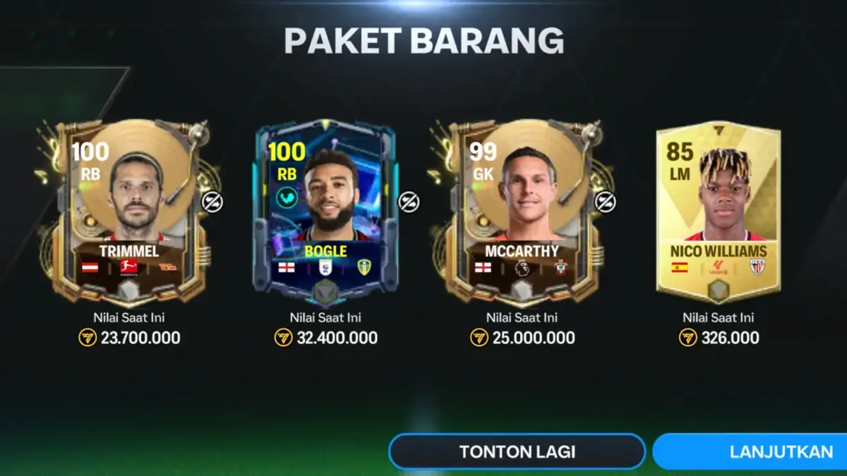 Kode Redeem FC Mobile Baru Besok? Tapi Ada Paket Gratis dan Pilihan Bebas untuk Klaim Pemain Hadiah pemain dari Paket Barang EA FC Mobile.
