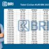 Tabel KUR BRI 2025: Pinjam Rp1–5 Juta, Cicilan Super Ringan Mulai Rp21 Ribuan Saja!