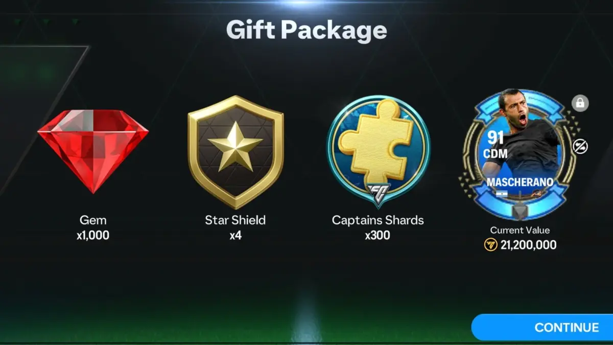Reward kompensasi EA FC Mobile.
