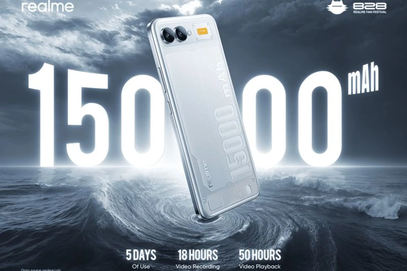 Baterai Smartphone Terbesar: Realme Hadirkan 15.000 mAh di Ajang 828 Fan Festival Baterai Smartphone Terbesar: Realme Hadirkan 15.000 mAh di Ajang 828 Fan Festival