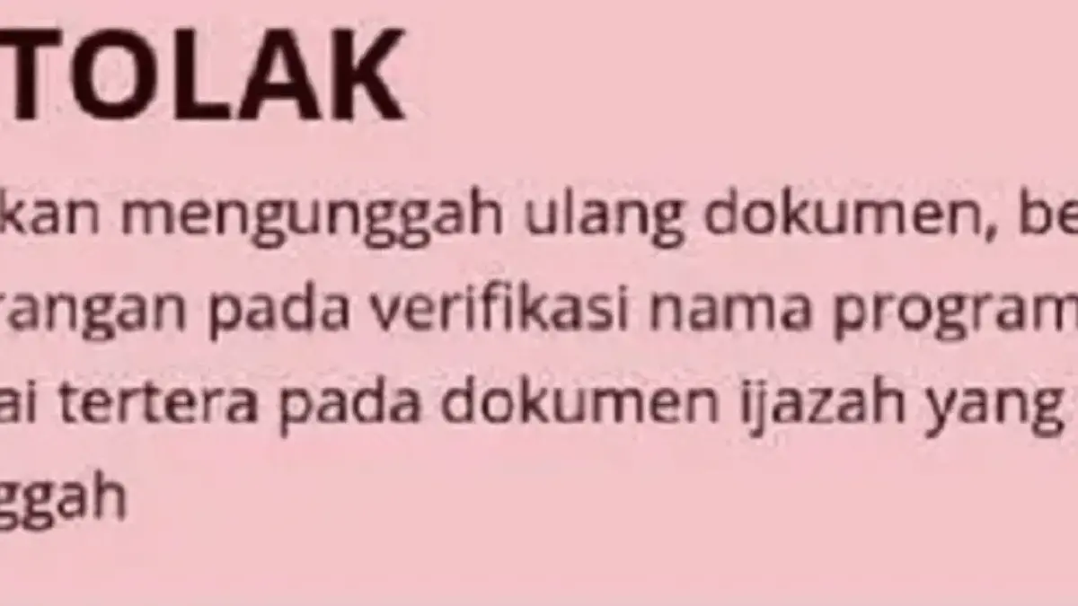 Ini Solusi Saat Verval Ijazah di Info GTK Ditolak, Jangan Panik!