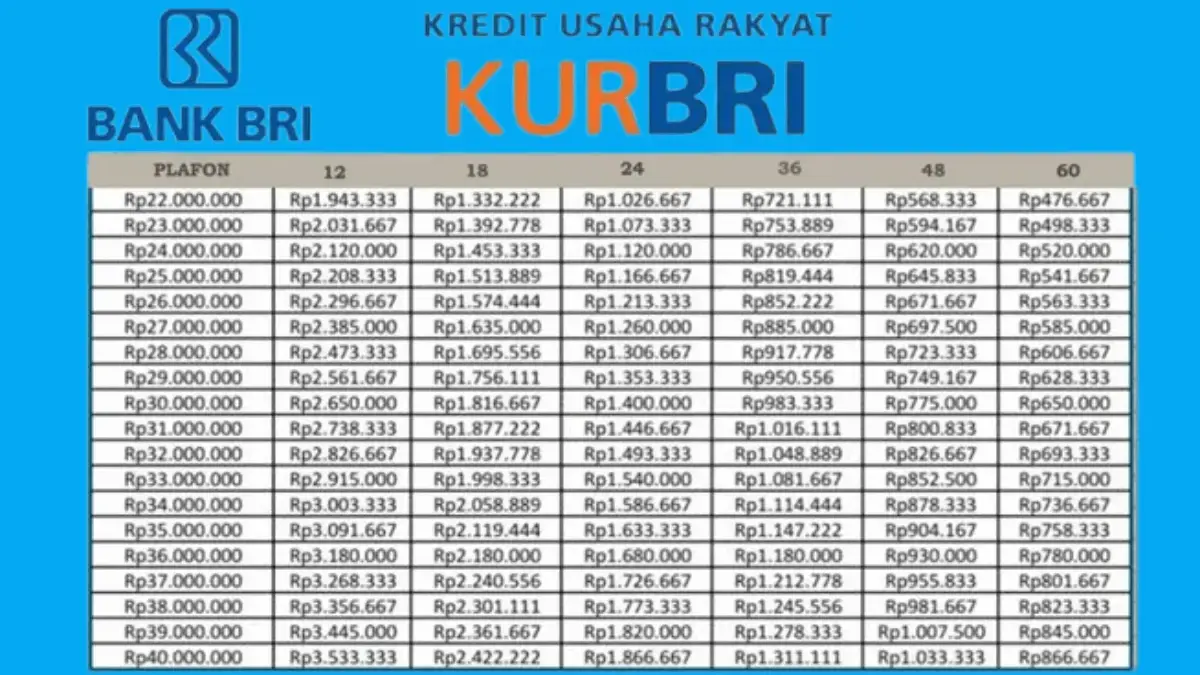 KUR BRI Pinjaman 50 Juta dengan Cicilan 50 Ribu Per Hari