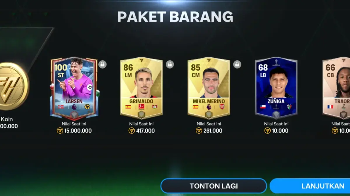 Hadiah dari kode redeem FC Mobile 14 Agustus 2025.