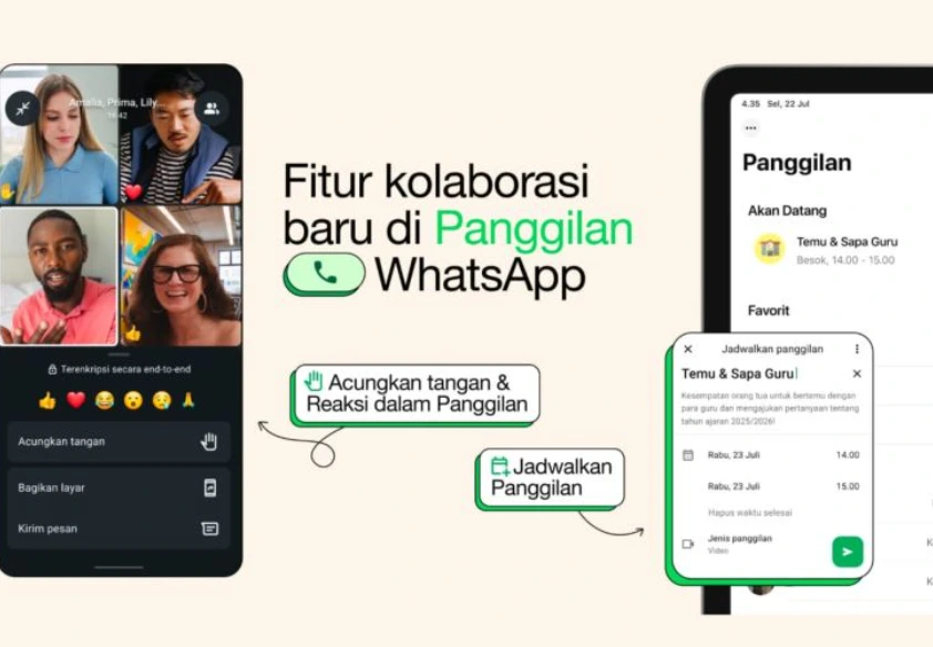WhatsApp Hadirkan Fitur Jadwal, Angkat Tangan, dan Tautan Baru untuk Telepon Grup