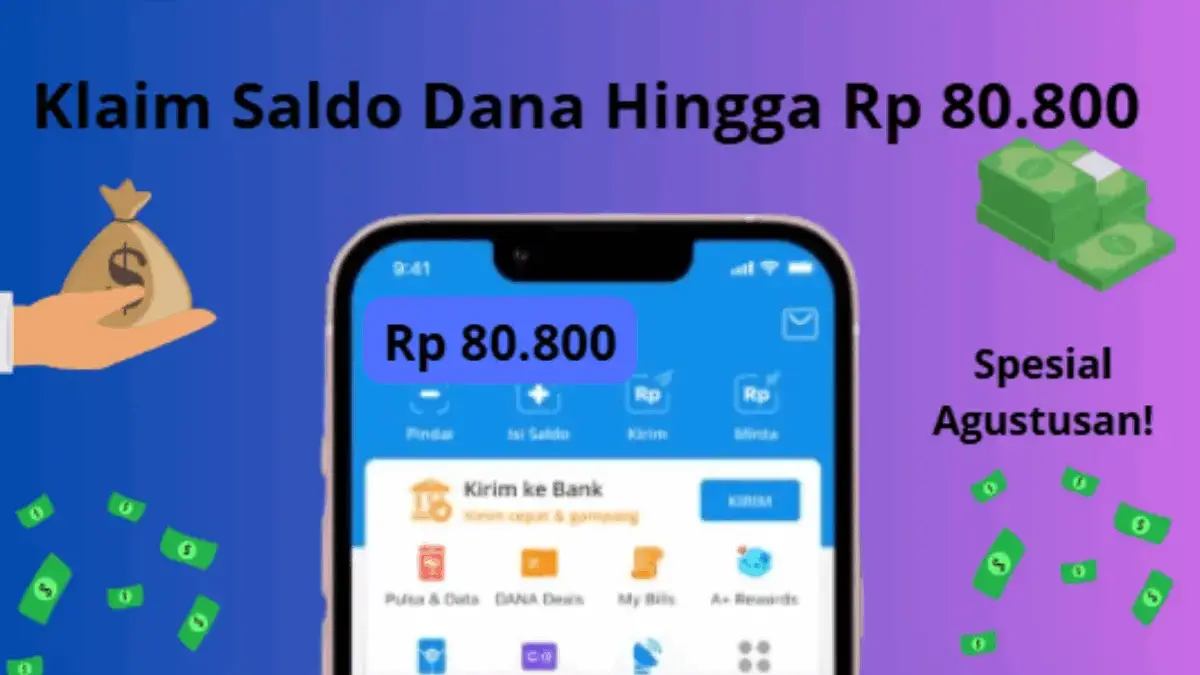 Segera Ambil Saldo DANA Gratis Hingga Rp 80.800 Edisi Agustusan