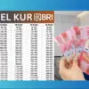 Tabel KUR BRI 2025 Paling Baru dengan Plafon Rp25 Juta