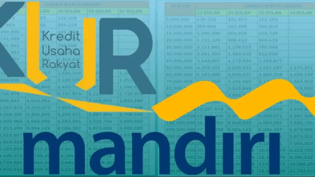 Tabel KUR Mandiri 2025 Bulan Agustus, Cicilan dan Bunga Super Ringan, Cuman 100 Ribu perbulan?