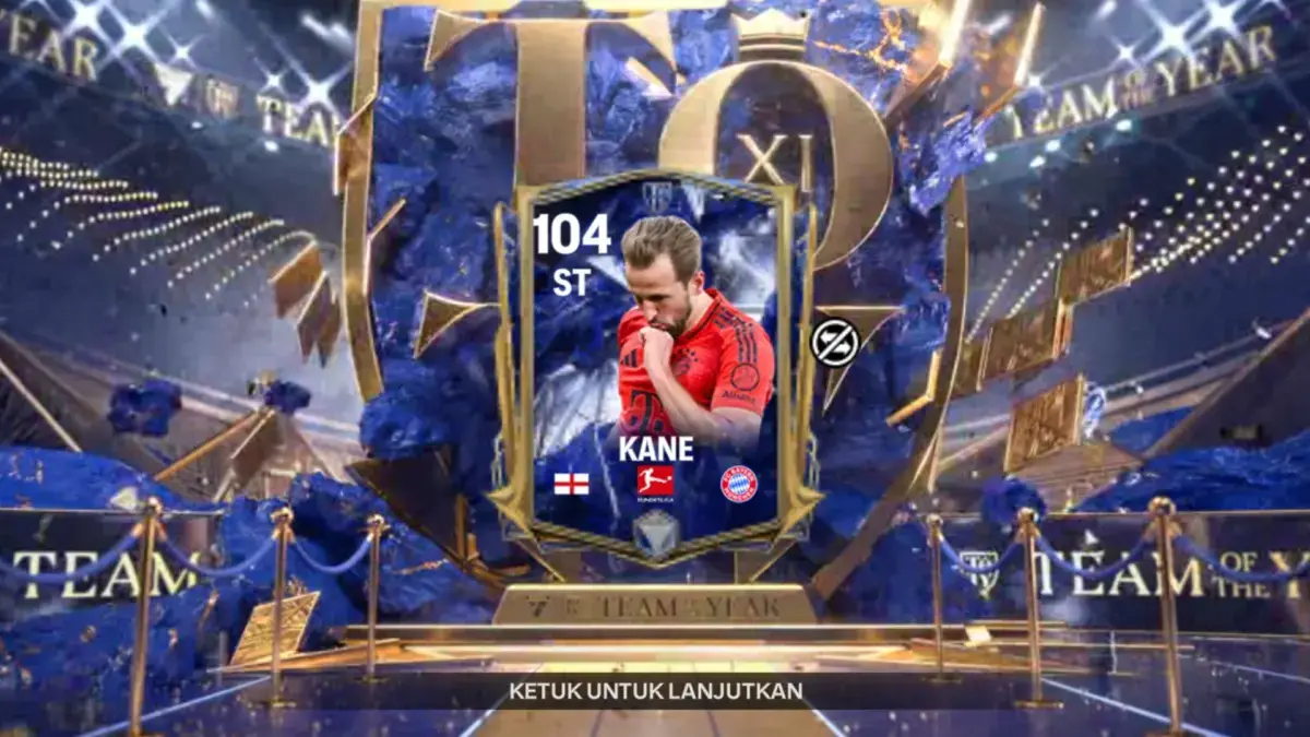 Terbaru Kode Redeem FC Mobile 8 Agustus 2025, Klaim Pemain OVR 'Dewa' Bayern dan Tottenham Kartu pemain Bayern Munchen Harry Kane di EA FC Mobile.