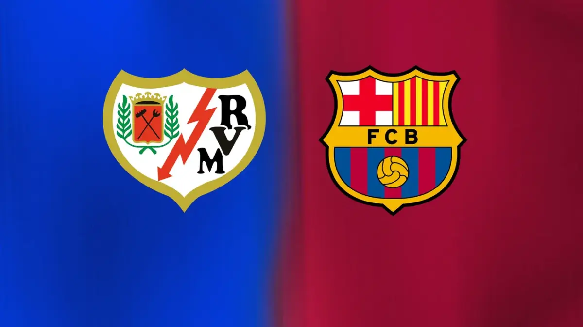 Tonton Sedang Tayang! Cek 3 Link Live Streaming Rayo Vallecano vs Barcelona Hari Ini Poster Rayo Vallecano vs Barcelona.