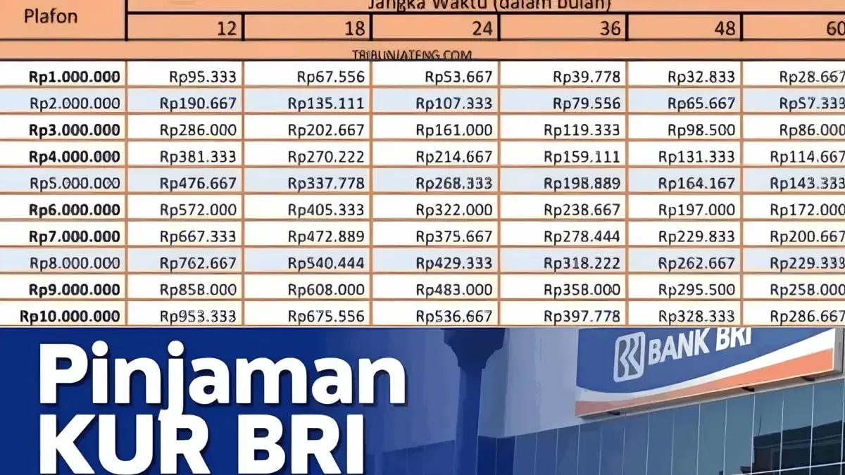 Update Tabel Angsuran KUR BRI Super Mikro Pinjaman 50 Juta dengan Bunga Rendah!