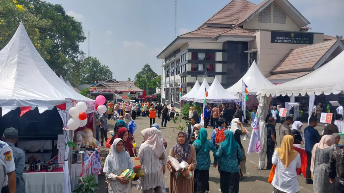 Suasana Gebyar Pelayanan Terpadu di Kecamatan Cijeruk, Kabupaten Bogor, pada Kamis (7/8/2025). Foto: Regi/Jaba