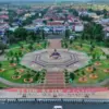 Kondisi Alun Alun Ciamis sebelum direvitalisasi. Tahun 2025, Kabupaten Ciamis dinobatkan menjadi kabupaten ter