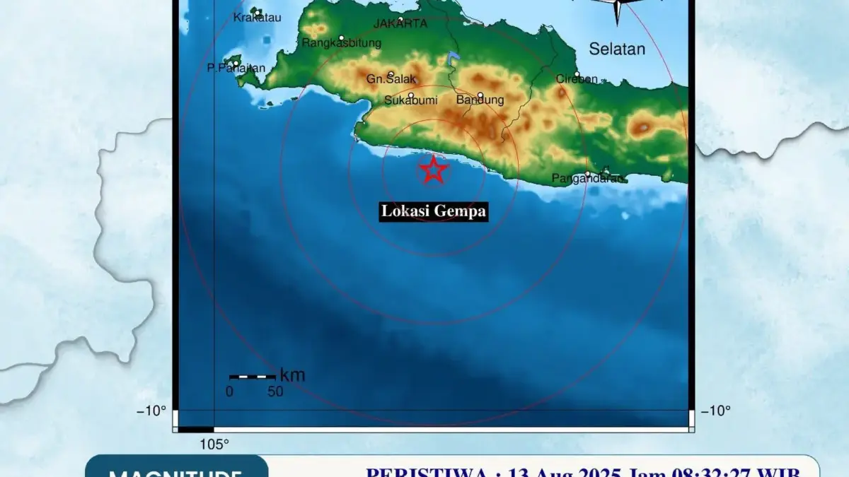 Gempa Magnitudo 4,7 Guncang Kabupaten Bandung Gempa Magnitudo 4,7 Guncang Kabupaten Bandung