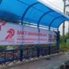 Gelar Bakti pada Masyarakat, Polres Banjar Renovasi Dua Halte Angkutan Umum yang Rusak