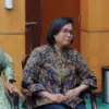 Menteri Keuangan (Menkeu) Sri Mulyani Indrawati saat menghairi kegiatan Sarasehan Nasional Ekonomi Syariah Ref