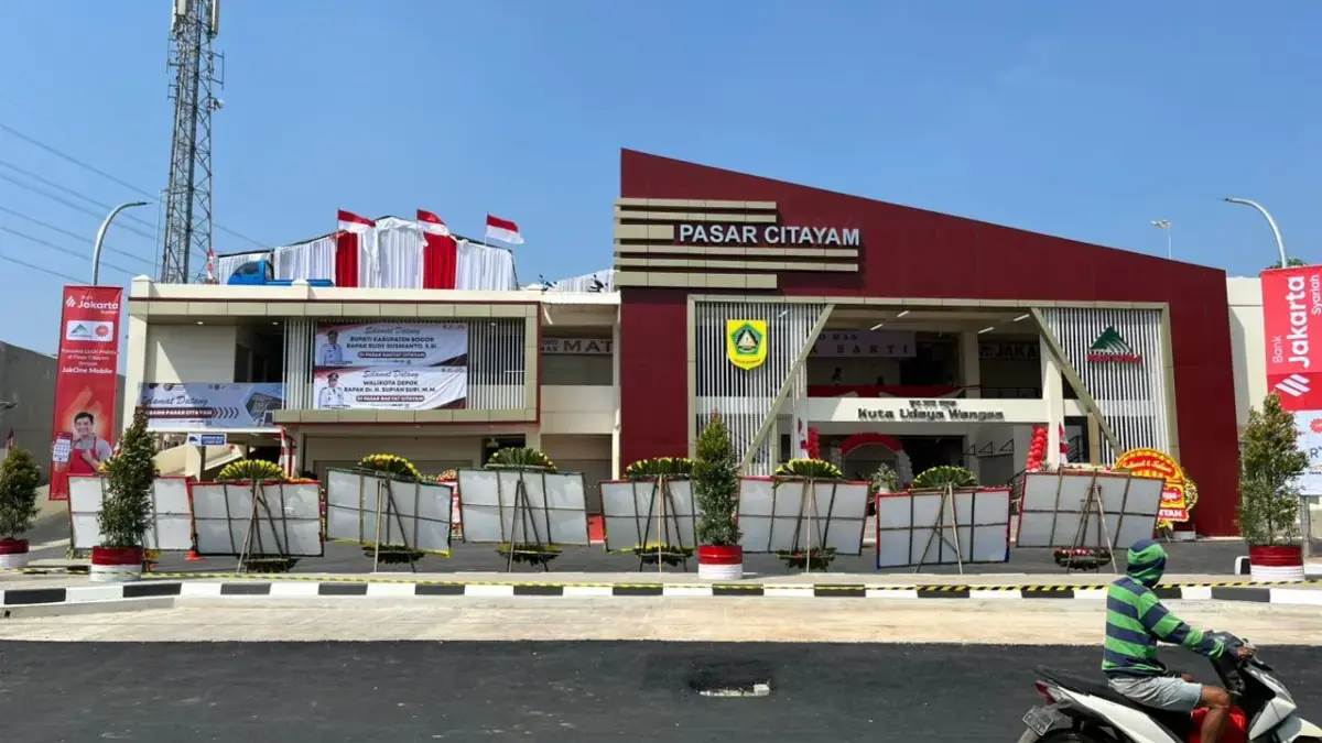 Disulap Jadi Modern, Pasar Citayam Tampung 730 Pedagang Kondisi terbaru Pasar Citayam setelah revitalisasi. Foto: Regi