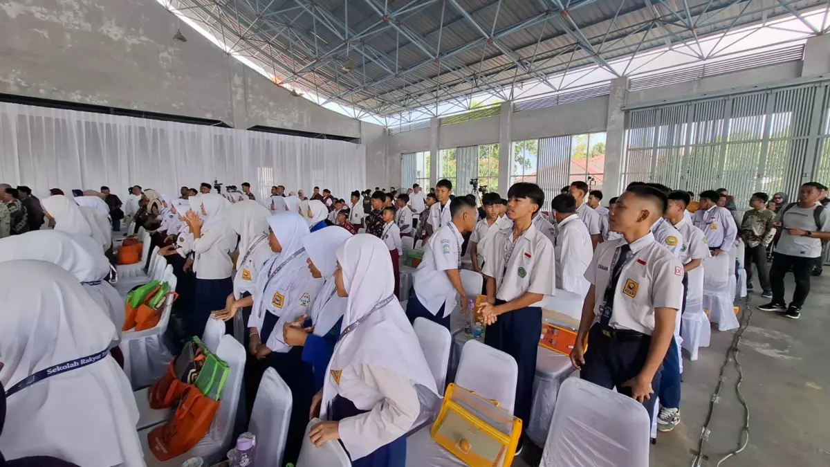 Sejumlah Siswa Siswi SRT 17 Kota Cimahi (mong)