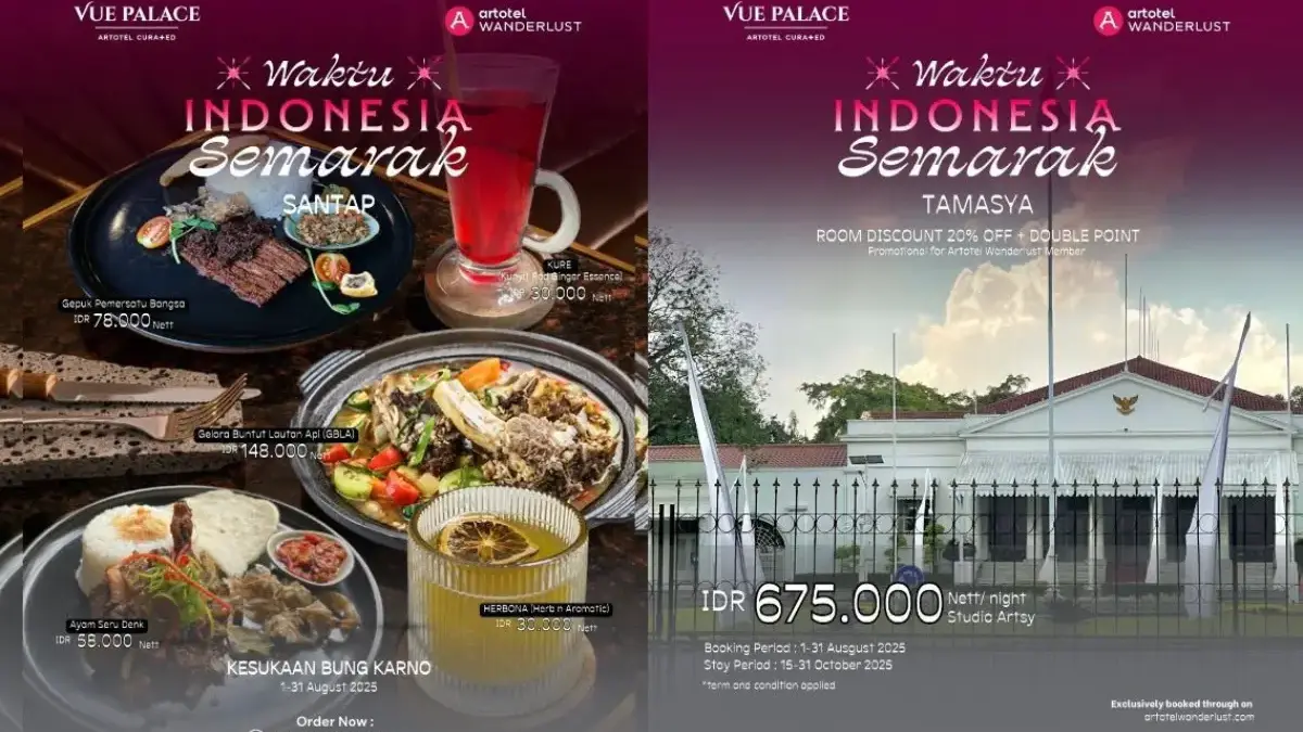 Artotel Wanderlust Sambut Kemeriahan Hari Kemerdekaan RI dengan Meluncurkan Kampanye “Waktu Indonesia Semarak” Artotel Wanderlust Sambut Kemeriahan Hari Kemerdekaan RI dengan Meluncurkan Kampanye “Waktu Indonesia Semarak”