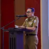 Wali Kota Cimahi, Ngatiyana saat Membuka Peningkatan SDM Pengurus KMP di Techno Park, Cimahi Selatan (mong)