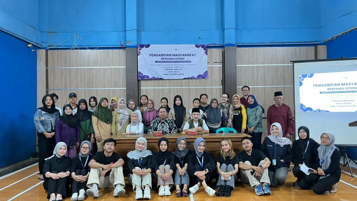 Universitas Bhakti Kencana Gelar KKN di Desa Nanjung: Edukasi Hipertensi dan Pemberdayaan Masyarakat. (foto: K