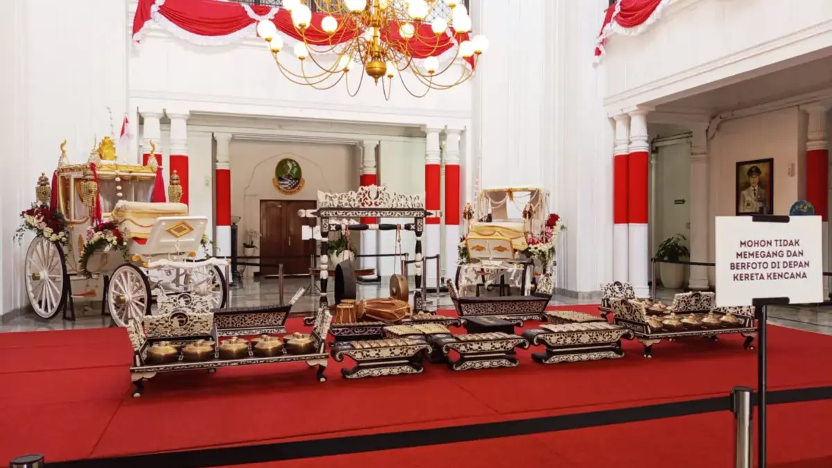 Kala Kereta Kencana Dipajang di Gedung Sate