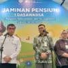 Direktur Utama BPJS Ketenagakerjaan Pramudya Iriawan Buntoro saat membuka kegiatan Seminar Satu Dasawarsa Prog