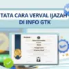 Begini Cara Verval Ijazah di Info GTK 2025 agar Lolos Validasi Tunjangan dan Seleksi PPPK