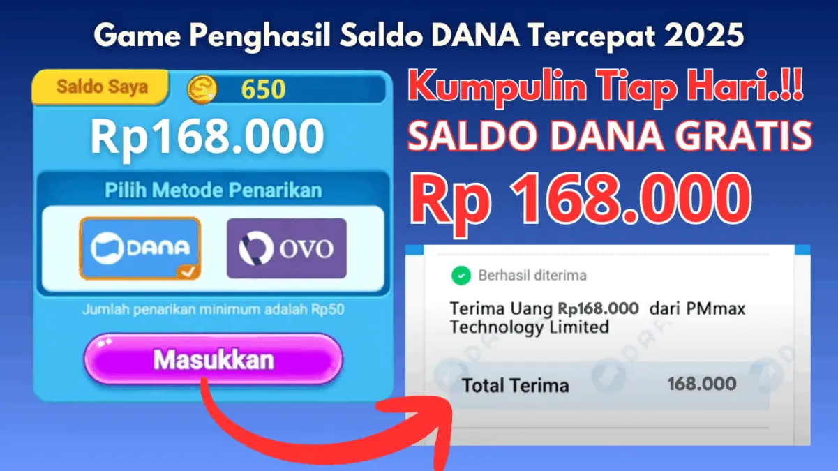 Coba Hasilkan Rp168 Ribu per Hari dengan Game Penghasil Saldo DANA Tercepat 2025 Ini Coba Hasilkan Rp168 Ribu per Hari dengan Game Penghasil Saldo DANA Tercepat 2025 Ini