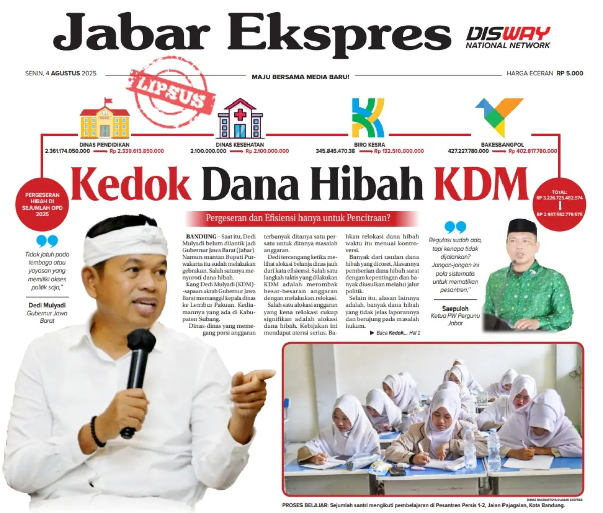 Alasan Perbaikan Tata Kelola, Pemangkasan Dana Hibah Hanya Kedok KDM?