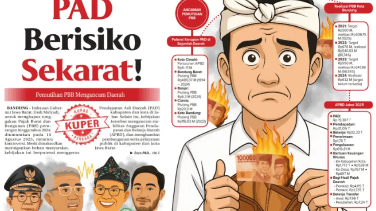 Pemerintah Daerah Ramai-Ramai Hindari Penghapusan Tunggakan PBB, Kebijakan KDM Ancam PAD? Pemerintah Daerah Ramai-Ramai Hindari Penghapusan Tunggakan PBB, Kebijakan KDM Ancam PAD?