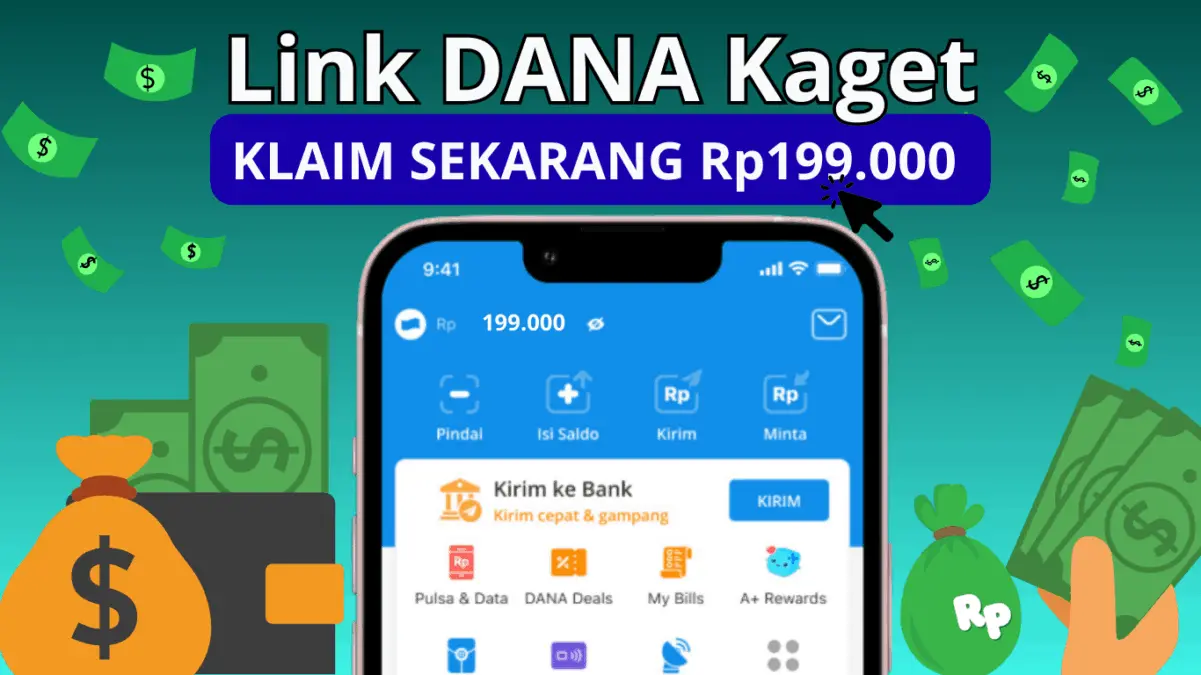 Saldo DANA Gratis Rp199 Ribu, Buruan Klik Link DANA Kagetnya di Sini!