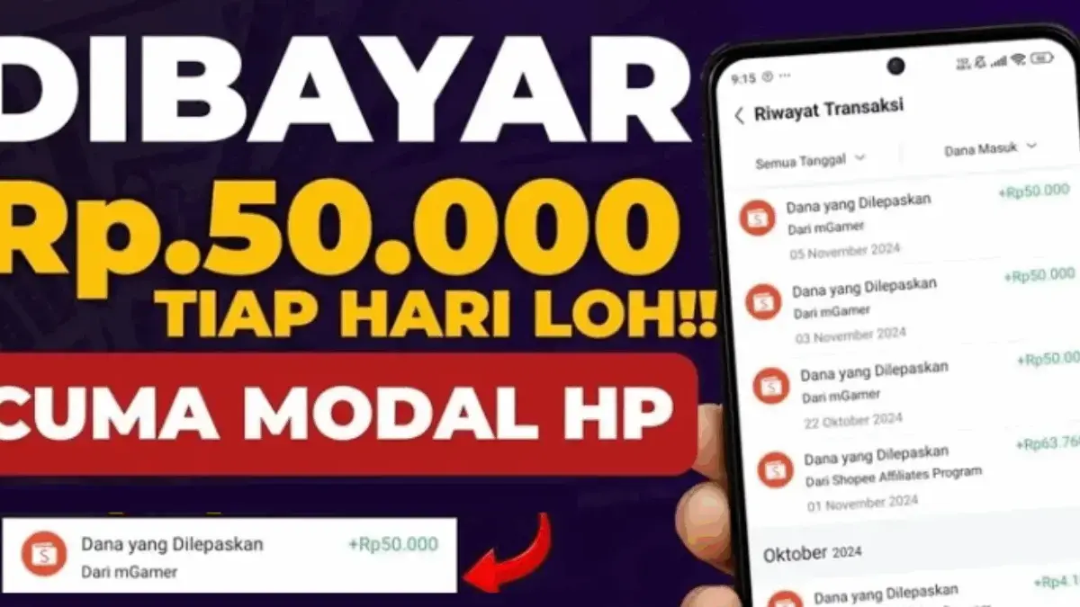 Cairkan Saldo DANA Gratis Rp50.000 dari Game Penghasil Uang Terbukti Membayar 2025