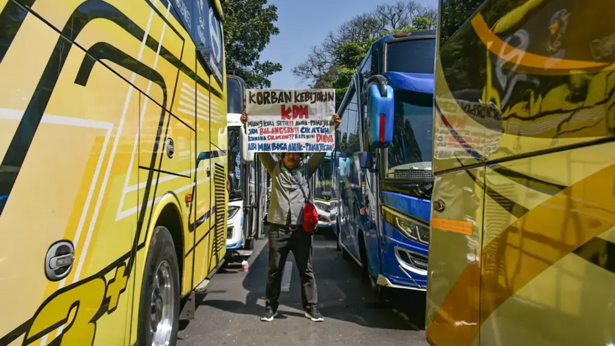 Tak Digubris Dedi Mulyadi, Sopir Bus Pariwisata Jabar Bakal Demo Jilid II Pekan Depan!