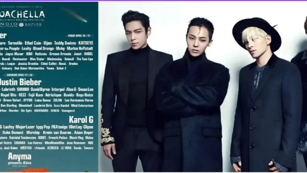 BIGBANG Masuk Lineup Coachella 2026, Penggemar Berharap TOP Ikut Tampil Line Up Coachella 2026 dimana salah satunya ada BIGBANG