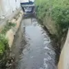 Kondisi Sungai Cibaligo di Kota Cimahi yang Tercemar (mong)