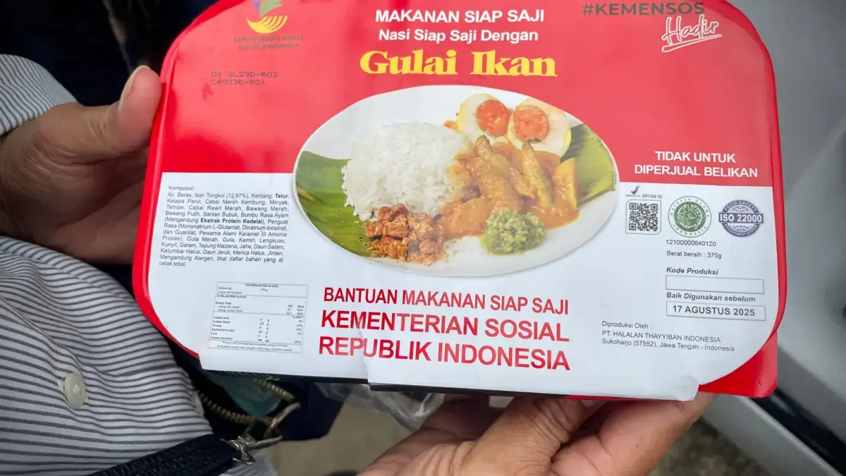 Makanan Gulai Ikan dari Kemensos Kedaluwarsa, Relawan MBG: Saya Gak Berani Makan