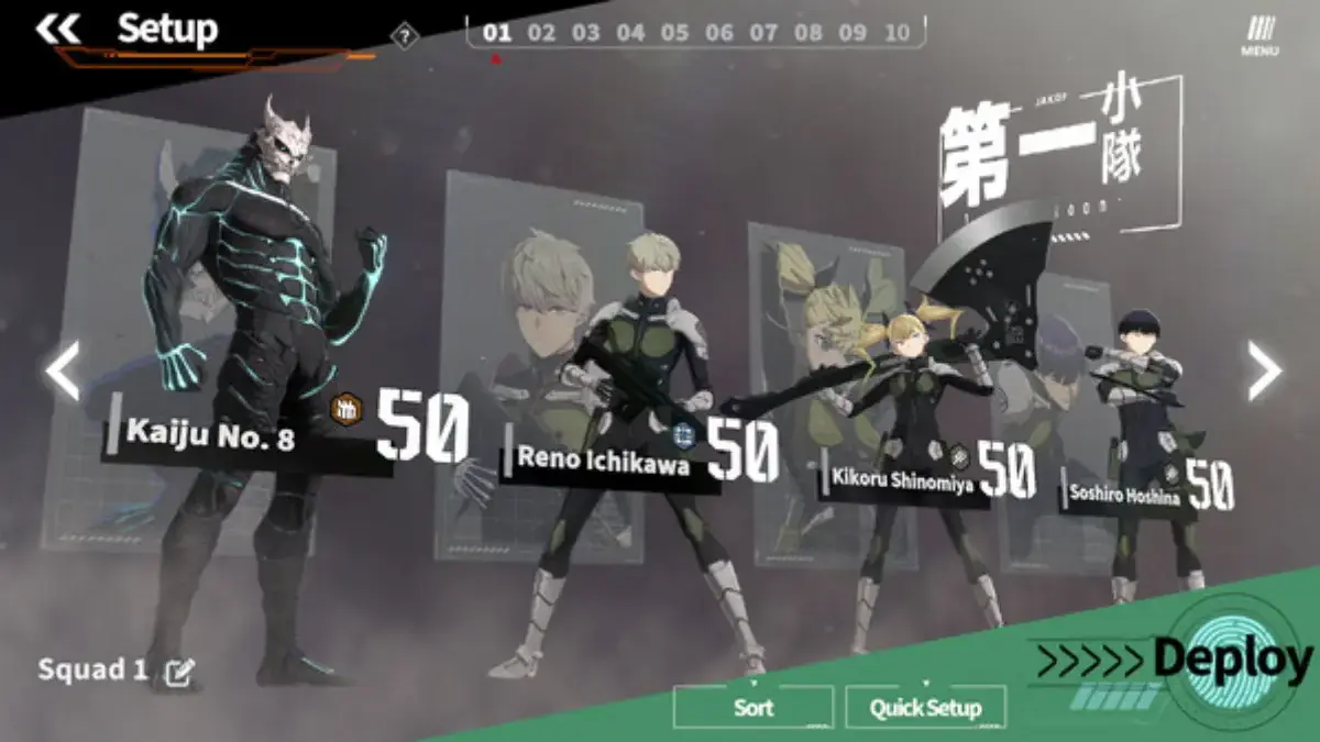 5 Karakter Terbaik untuk Reroll di Kaiju No. 8 The Game Kaiju No.8 The Game.