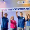 Presiden Direktur PT Cisangkan, Suardi, dan General Manager PT Belaputra Intiland, Rian Brasali, dalam jumpa p
